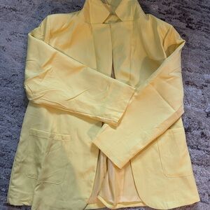 SHEIN Yellow Blazer Size 1x